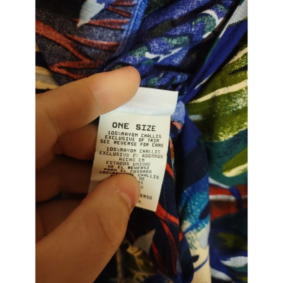 Floral Women's Beach Wrap Black Floral Front Tie One Size Fashion Beach - Picture 4 of 6